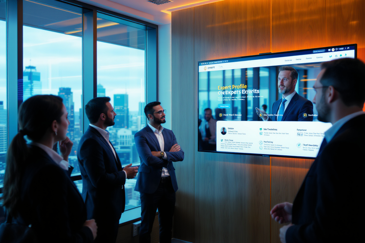 Business-Expertennetzwerk – Präsentation einer SEO-optimierten Expertenprofilseite