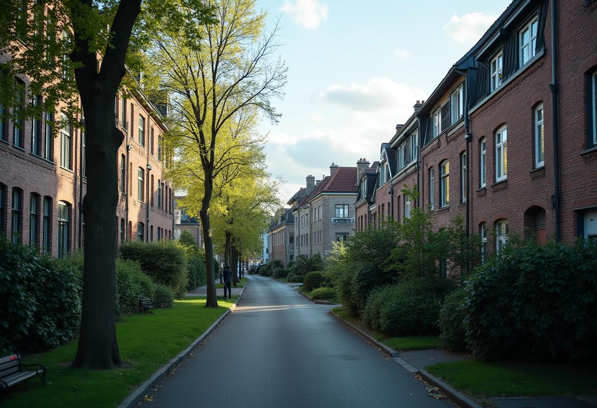 Hausverkauf Köln 2026 Marktanalyse. Wohngebiet in Köln mit Altbauten und Rheinlage – Immobilienpreise 2026. Symbolbild für Kölner Immobilienmarkt 2026 mit Blick auf typische Wohnviertel.