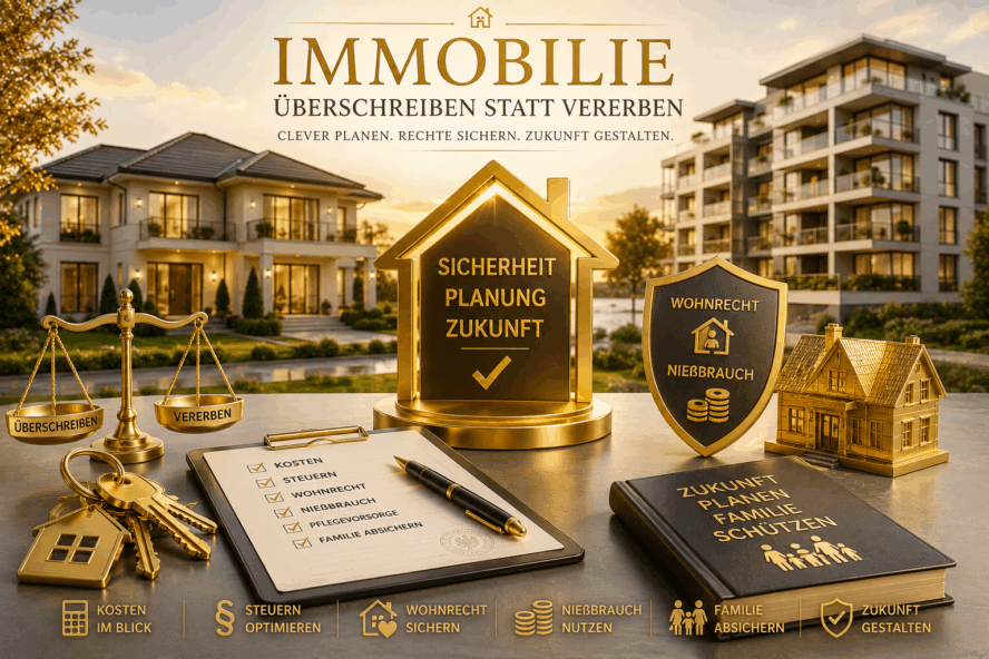 Immobilie überschreiben oder vererben – wo liegt der entscheidende Unterschied?