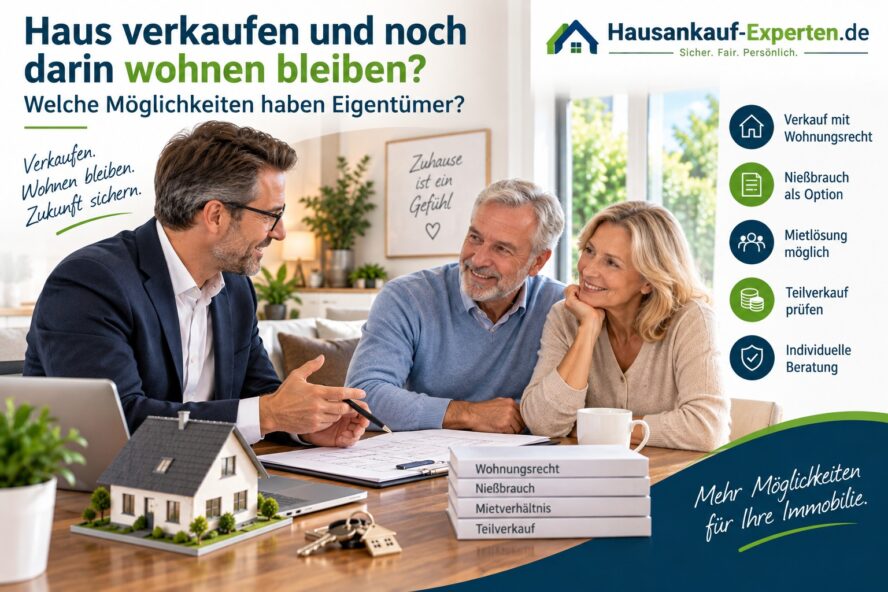 Haus verkaufen und trotzdem wohnen bleiben